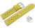Schnellwechsel Uhrenarmband Leder Style gelb 20mm Gold