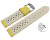 Schnellwechsel Uhrenarmband Leder Style gelb 20mm Gold