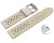 Schnellwechsel Uhrenarmband Leder Style zartrosa 18mm Gold