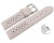 Schnellwechsel Uhrenarmband Leder Style zartrosa 22mm Gold