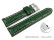 Schnellwechsel Uhrenband Leder stark gepolstert Kroko grün 20mm Stahl