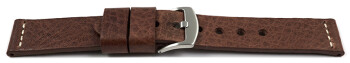 Schnellwechsel Uhrenarmband - Ranger - massives Leder - dunkelbraun XL 18mm