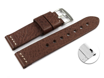 Schnellwechsel Uhrenarmband - Ranger - massives Leder - dunkelbraun XL 18mm