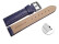 Schnellwechsel Uhrenarmband gepolstert echt Hai dunkelblau 20mm Stahl