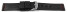 Schnellwechsel Uhrenarmband Ranger massives Leder schwarz rote Naht 18mm