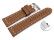 Schnellwechsel Uhrenband Sattelleder massives Leder hellbraun 22mm