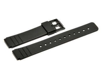 Uhrenarmband Casio f.EB-3011,MQ-58,MQ-24,Kunststoff,schwarz