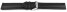 Schnellwechsel Uhrenarmband - echt Leder - glatt - schwarz TiT 24mm Gold