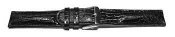 Schnellwechsel Uhrenarmband gepolstert Teju schwarz 18mm Stahl
