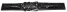 Schnellwechsel Uhrenarmband gepolstert Teju schwarz 20mm Stahl