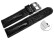 Schnellwechsel Uhrenarmband gepolstert Teju schwarz 20mm Stahl