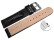 Schnellwechsel Uhrenarmband gepolstert Teju schwarz 20mm Stahl