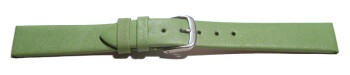 Schnellwechsel Uhrenarmband Leder Business grün 14mm Stahl