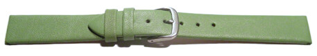Schnellwechsel Uhrenarmband Leder Business grün 16mm Stahl