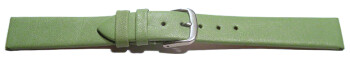 Schnellwechsel Uhrenarmband Leder Business grün 16mm Stahl