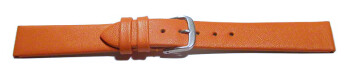 Schnellwechsel Uhrenarmband Leder Business orange 16mm Stahl
