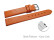 Schnellwechsel Uhrenarmband Leder Business orange 18mm Stahl