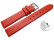 Schnellwechsel Uhrenarmband Leder Business rot 16mm Stahl