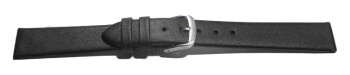 Schnellwechsel Uhrenarmband Leder Business schwarz 20mm Stahl