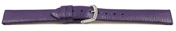 Schnellwechsel Uhrenarmband Leder Business lila 20mm Gold