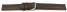 Schnellwechsel Uhrenarmband echt Leder - Smooth - braun - 12mm Stahl