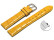 Schnellwechsel Uhrenarmband - echt Leder - Kroko Prägung - gelb - 18mm Stahl