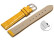 Schnellwechsel Uhrenarmband - echt Leder - Kroko Prägung - gelb - 22mm Stahl