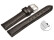 Schnellwechsel Uhrenarmband - echt Leder - Kroko Prägung - dunkelgrau - 12mm Stahl