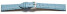 Schnellwechsel Uhrenarmband - echt Leder - Kroko Prägung - hellblau - 16mm Stahl