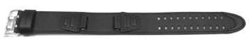 Uhrenarmband Casio G-7700BL DW-5600B G-353B AW-591MS Leder, schwarz