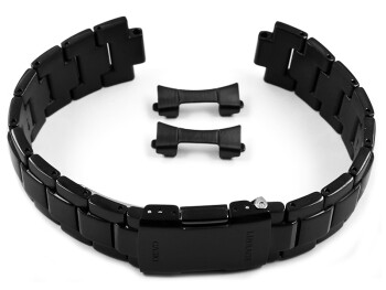 Ersatzuhrenarmband Casio schwarz LCW-M170DB LCW-M170DB-1 LCW-M170DB-1A aus Edelstahl