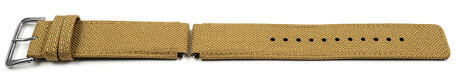 Uhrenarmband Casio Textil GST-B300E GST-B300 GST-B300SD G-Steel Sonderedition Textilband beige