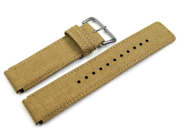 Uhrenarmband Casio Textil GST-B300E GST-B300 GST-B300SD G-Steel Sonderedition Textilband beige