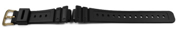 Casio Uhrenband Schließe goldfarben für DW-5600EG DW-5600P DW-5600BBMB aus Resin schwarz