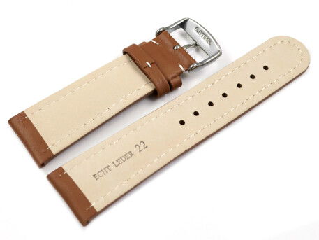 Alpine Uhrenarmband Aus Echtem Leder – Weich, Perforiert, Wahlweise 18/20/22 Mm Breite, Inkl. Federn