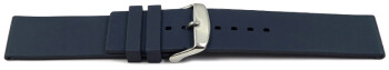 Uhrenband Silikon Glatt dunkelblau 18mm 20mm 22mm
