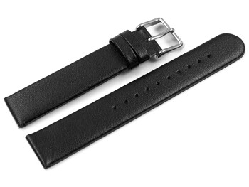 Veganes Uhrenarmband aus Apfelfaser schwarz 12mm Stahl