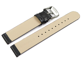 Veganes Uhrenarmband aus Apfelfaser schwarz 12mm Stahl