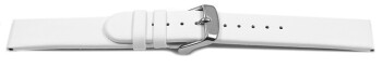 Veganes Uhrenarmband aus Apfelfaser weiß 18mm Stahl