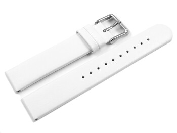 Veganes Uhrenarmband aus Apfelfaser weiß 18mm Stahl