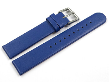 Veganes Uhrenarmband aus Apfelfaser blau 20mm Stahl