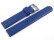 Veganes Uhrenarmband aus Apfelfaser blau 20mm Stahl