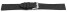 Veganes Uhrenarmband aus Ananas schwarz 16mm Stahl