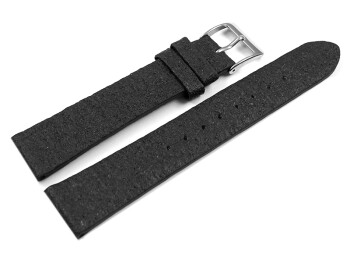 Veganes Uhrenarmband aus Ananas schwarz 22mm Gold