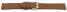 Veganes Uhrenarmband aus Ananas hellbraun 18mm Stahl