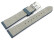 Veganes Uhrenarmband aus Ananas blau 14mm Stahl