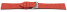 Veganes Uhrenarmband aus Ananas rot 22mm Stahl
