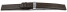 Veganes Uhrenarmband Kippfaltschließe Apfelfaser dunkelbraun 14mm Stahl