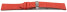 Veganes Uhrenarmband Kippfaltschließe aus Ananas rot 16mm Stahl