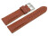 Uhrenarmband Hirschleder braun stark gepolstert sehr weich 22mm Schwarz